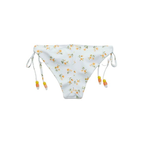 Aerie Printed Ruffle Tie Cheekier Bikini Bottom | S - Picture 3 of 4